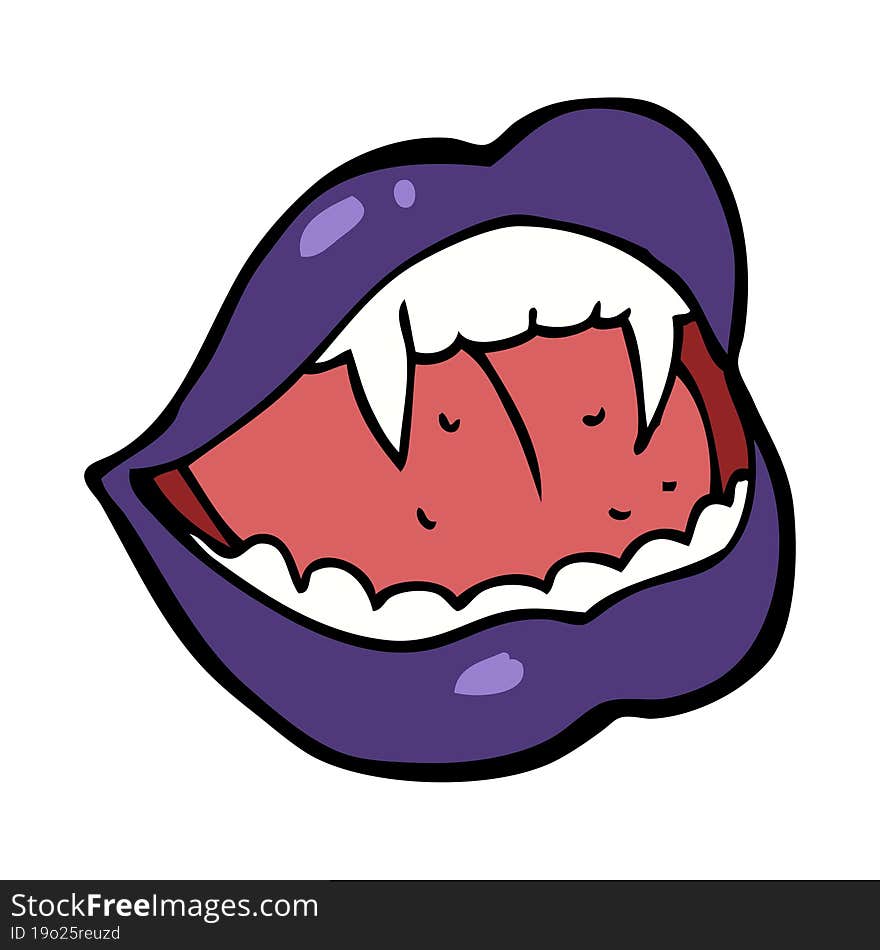 cartoon vampire lips