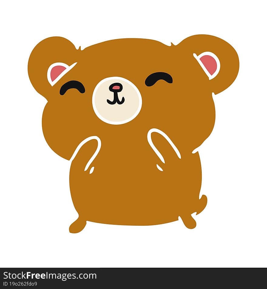 cartoon kawaii cute happy bear