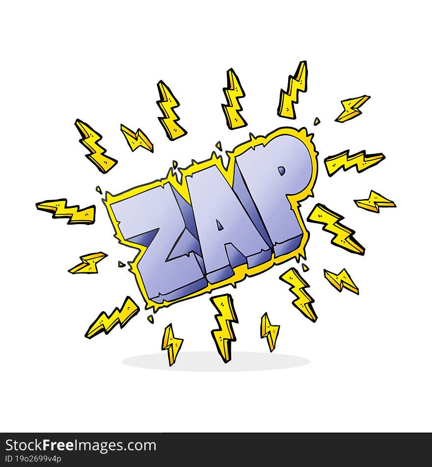 cartoon zap symbol