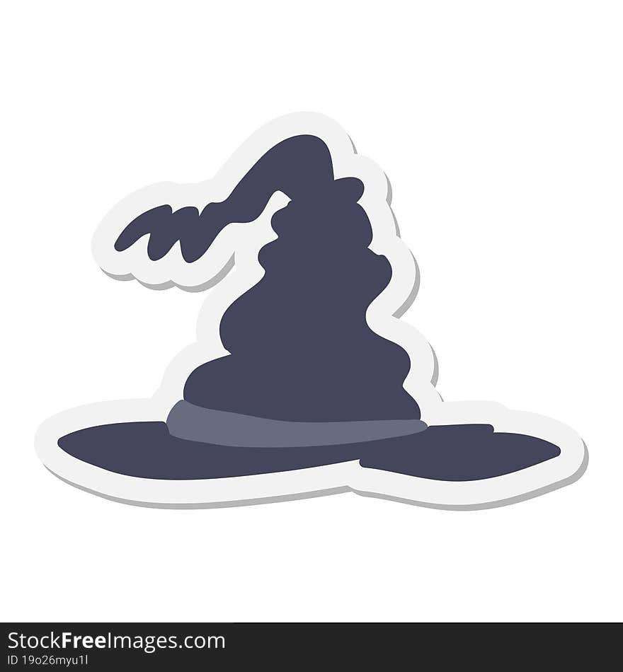 Spooky Witch Hat Sticker