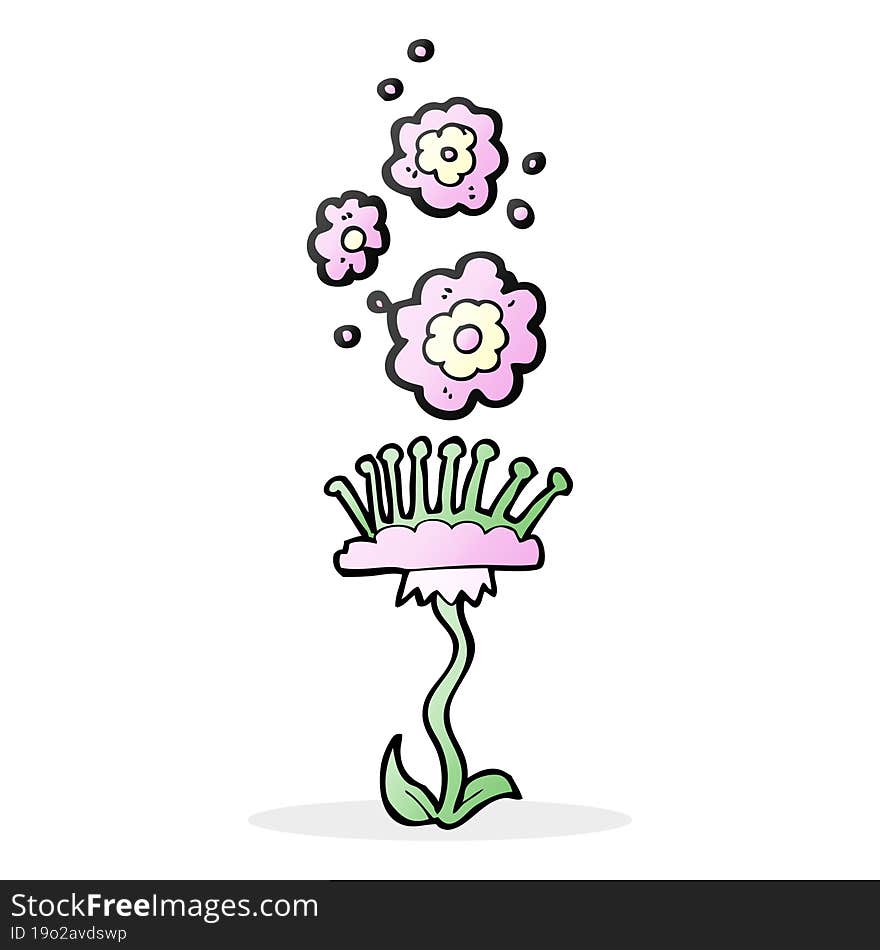 cartoon perfumed flower