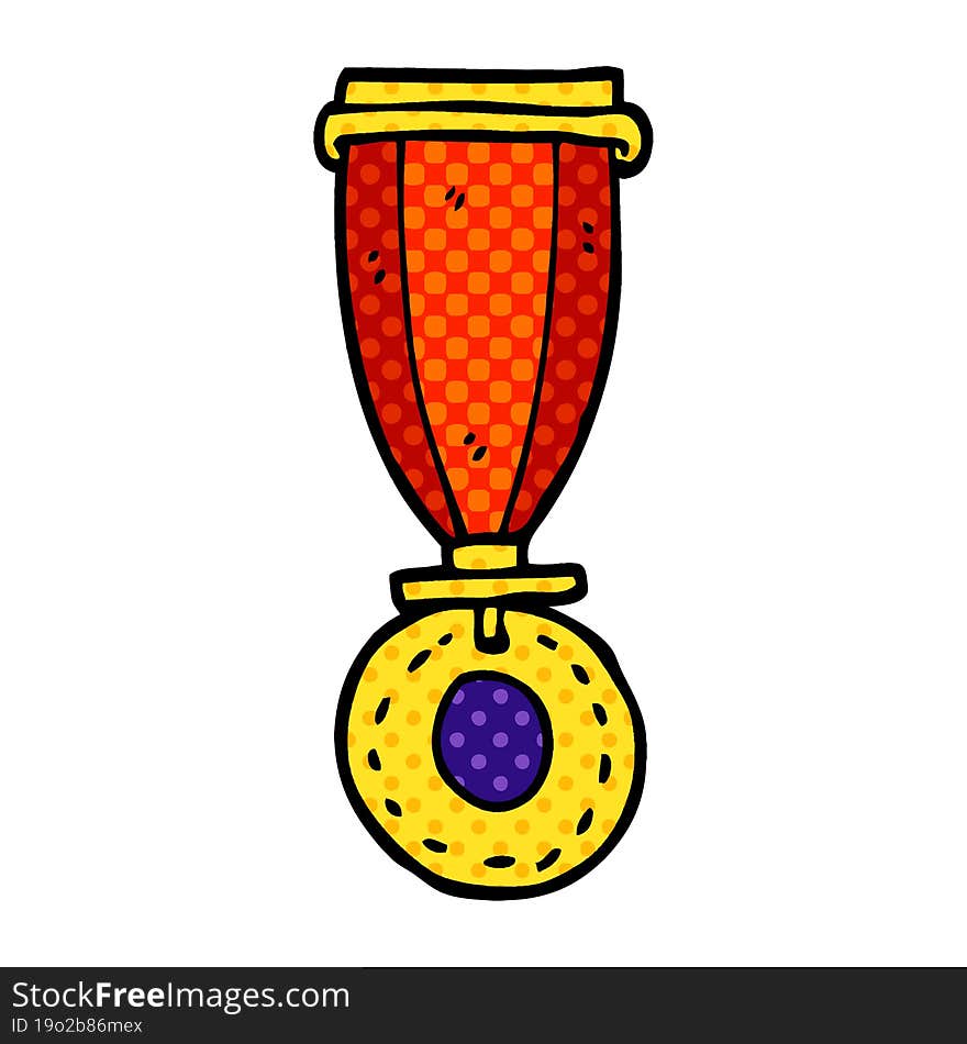 Cartoon Doodle Medal