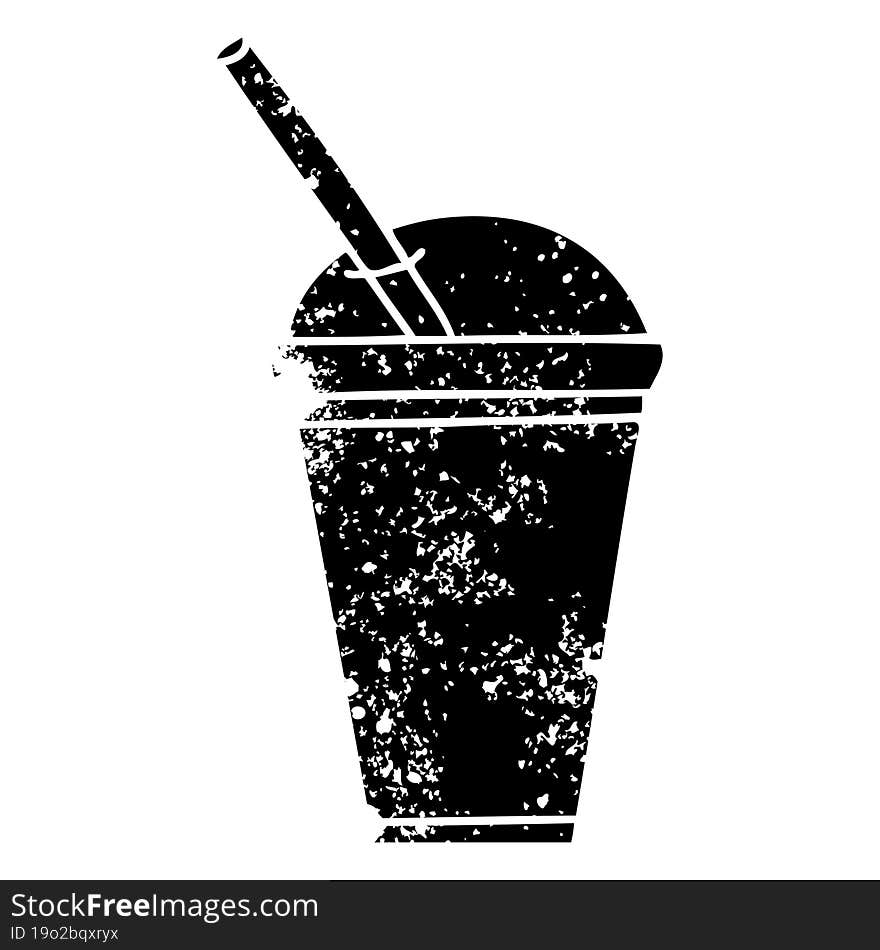 Quirky Distressed Symbol Soft Drink