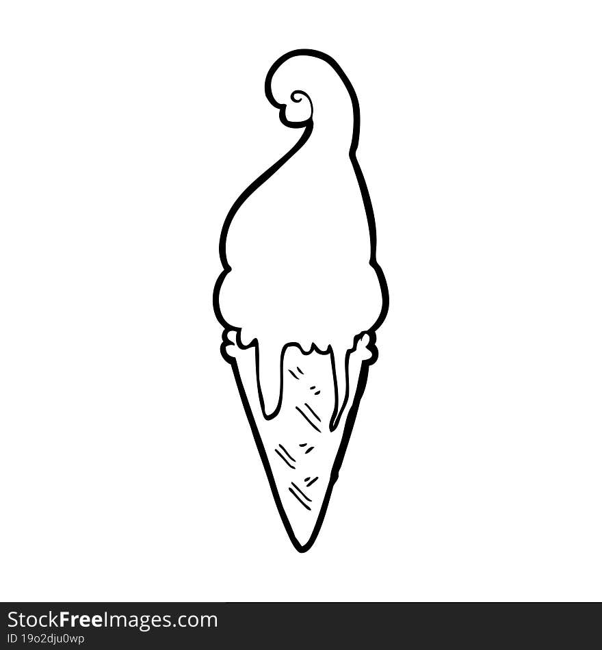 cartoon ice cream