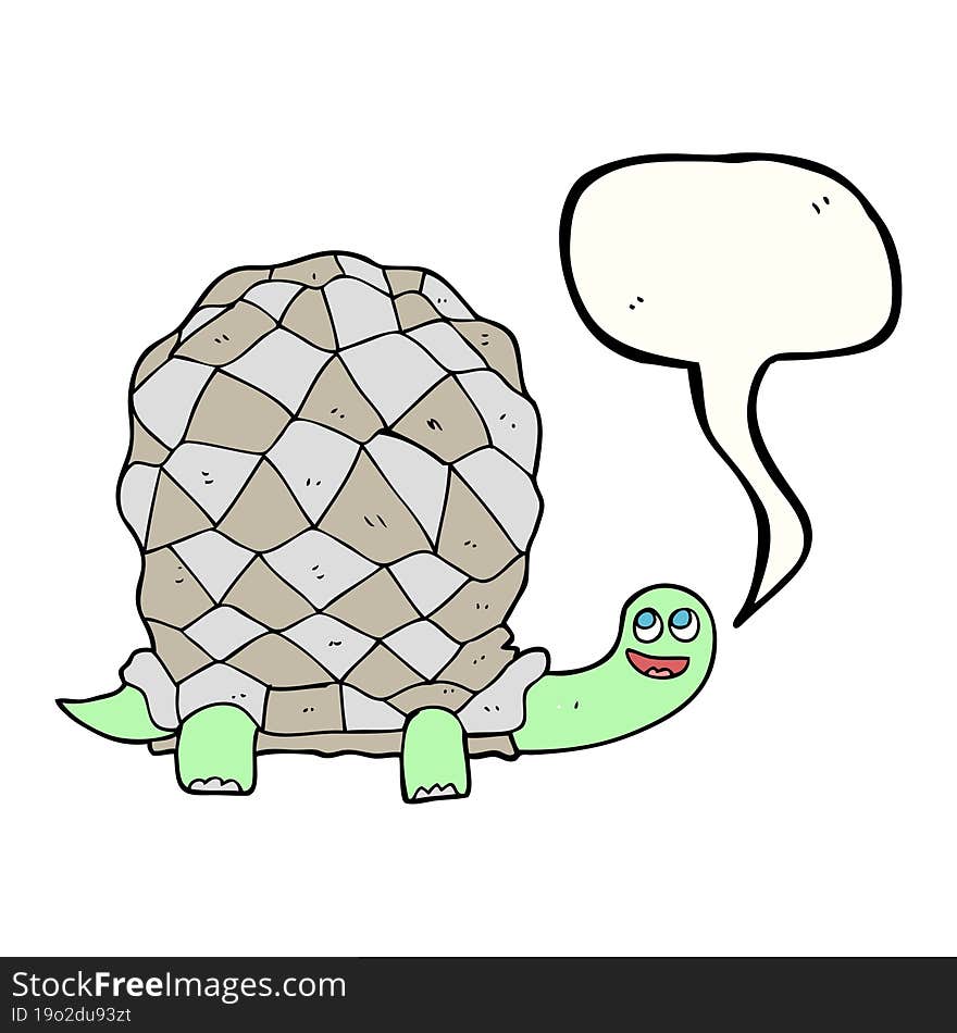 speech bubble cartoon tortoise