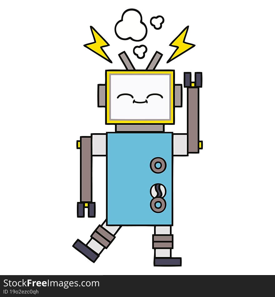 Cute Cartoon Robot