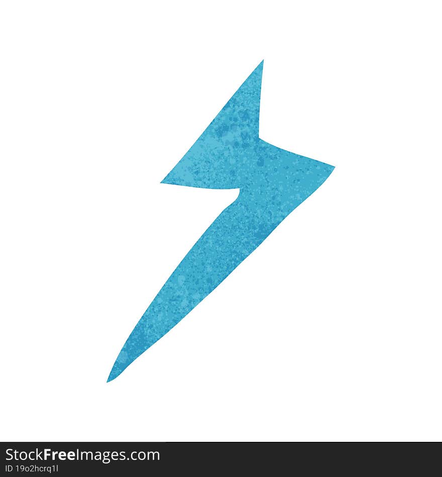 Cartoon Lightning Bolt Symbol