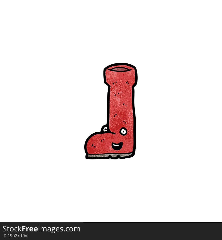 cartoon wellington boot