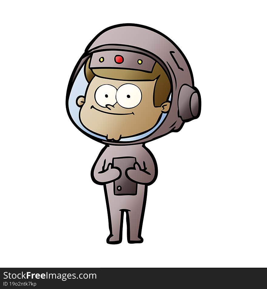 happy astronaut cartoon. happy astronaut cartoon