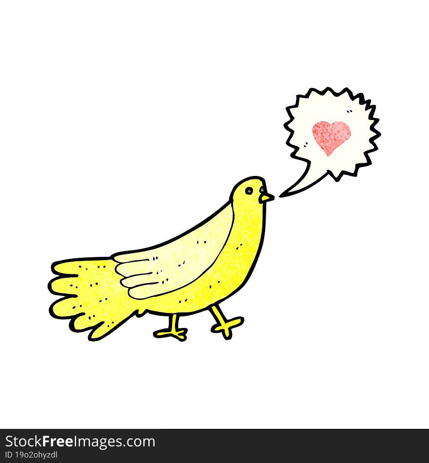 Cartoon Love Bird