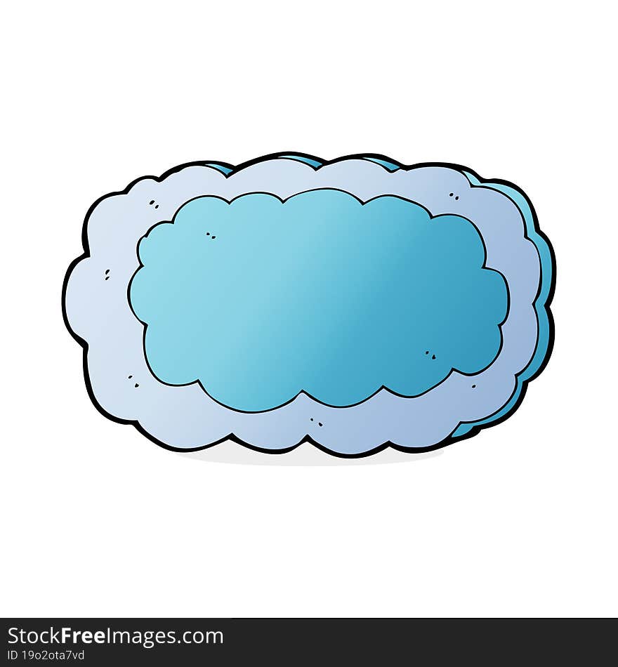 cartoon cloud symbol