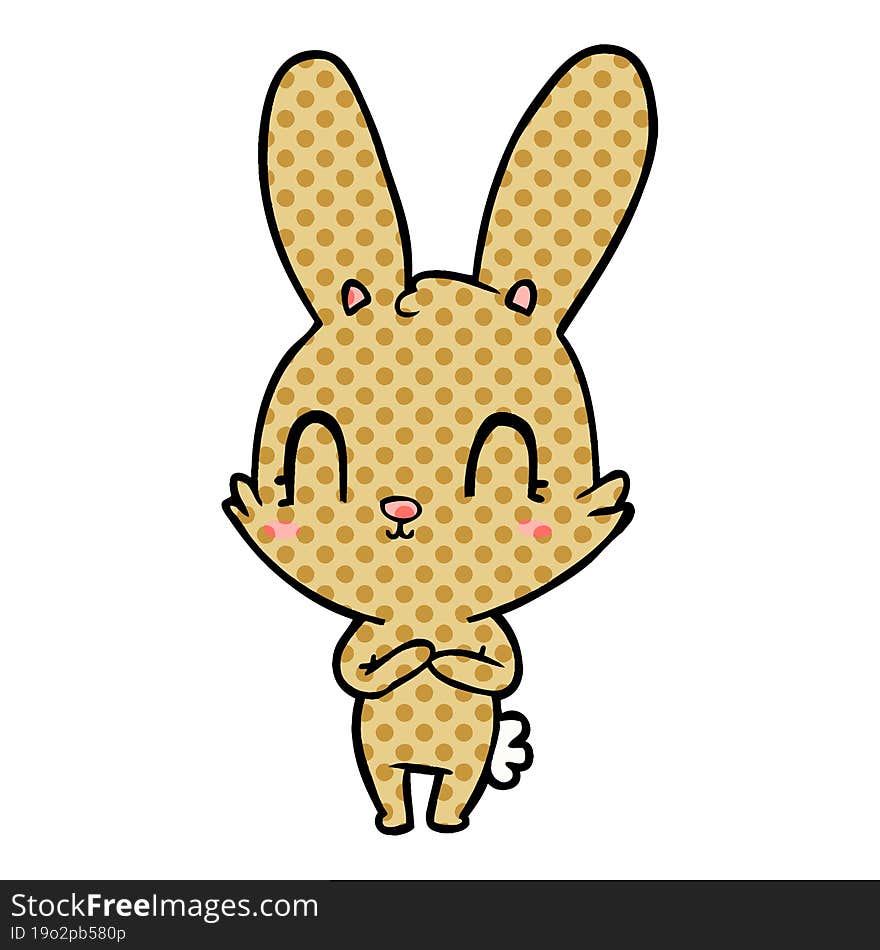 cute cartoon rabbit. cute cartoon rabbit