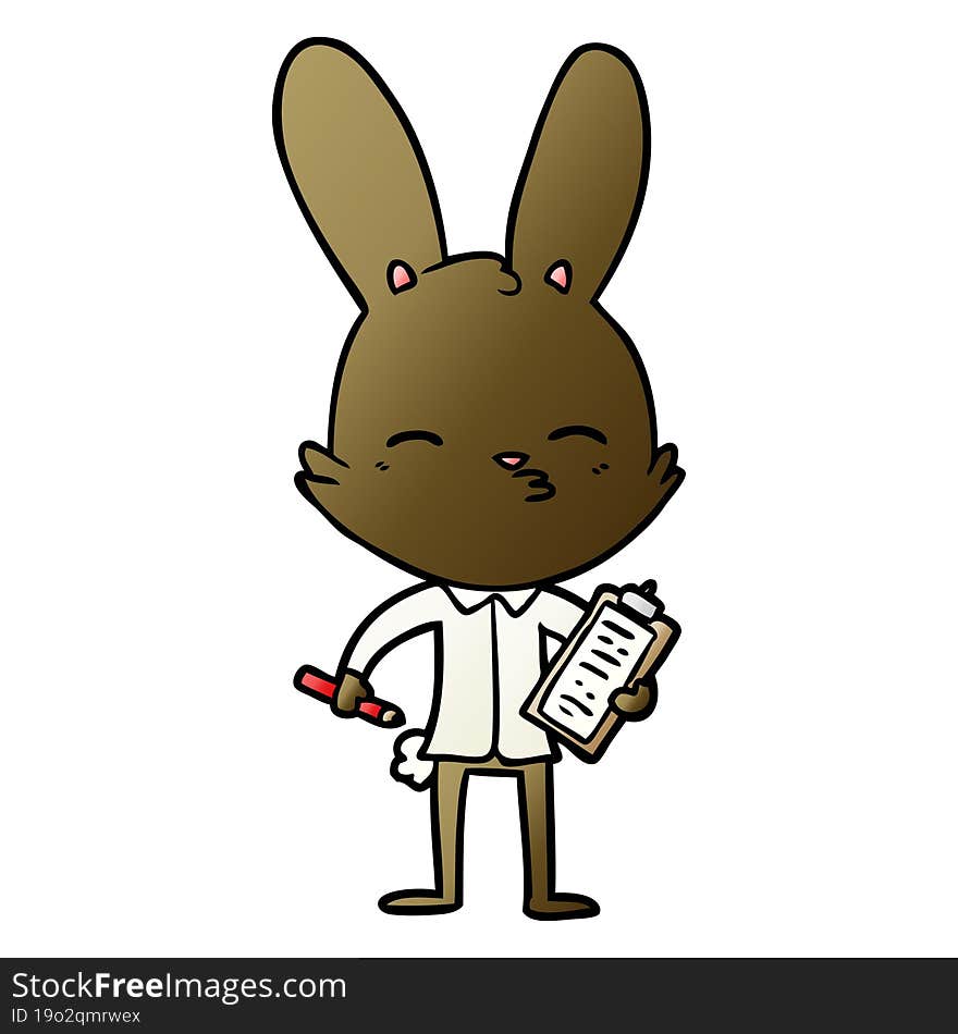 office bunny cartoon. office bunny cartoon