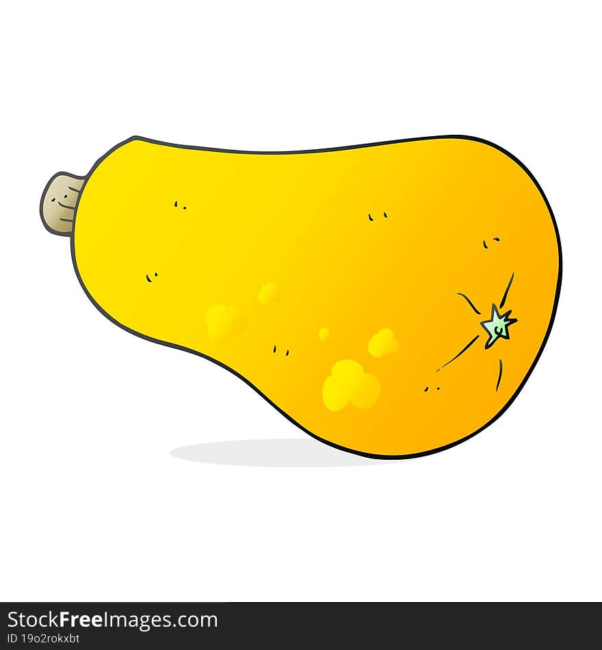 cartoon butternut squash