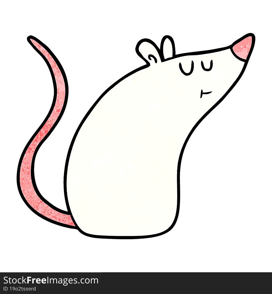 cartoon white mouse. cartoon white mouse