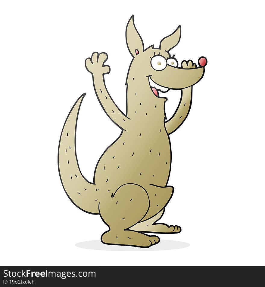 cartoon kangaroo