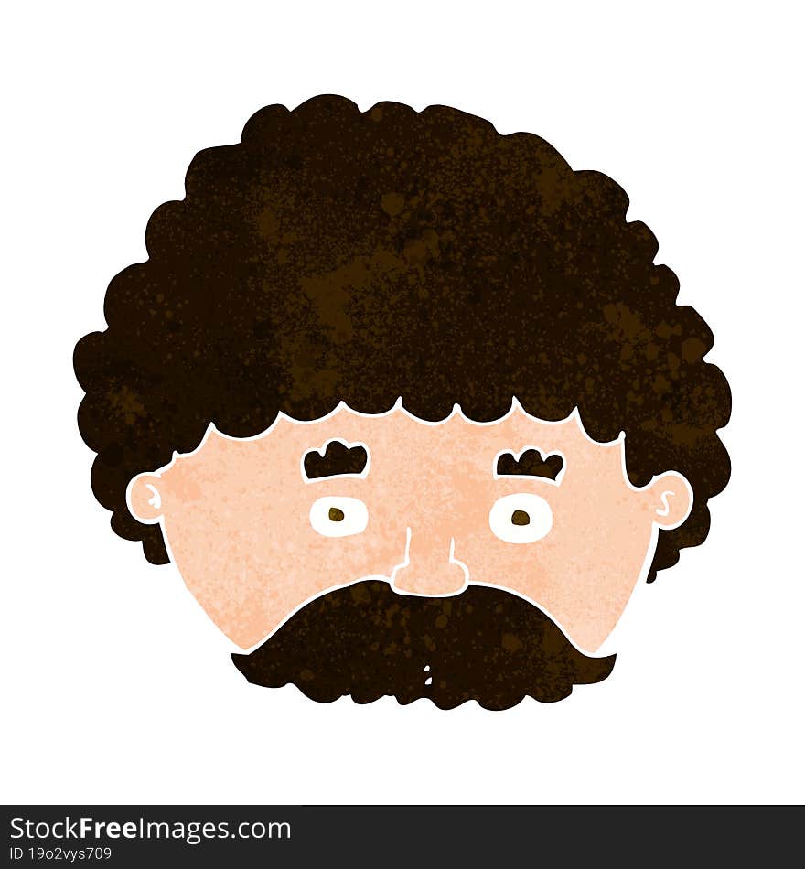 cartoon man with mustache