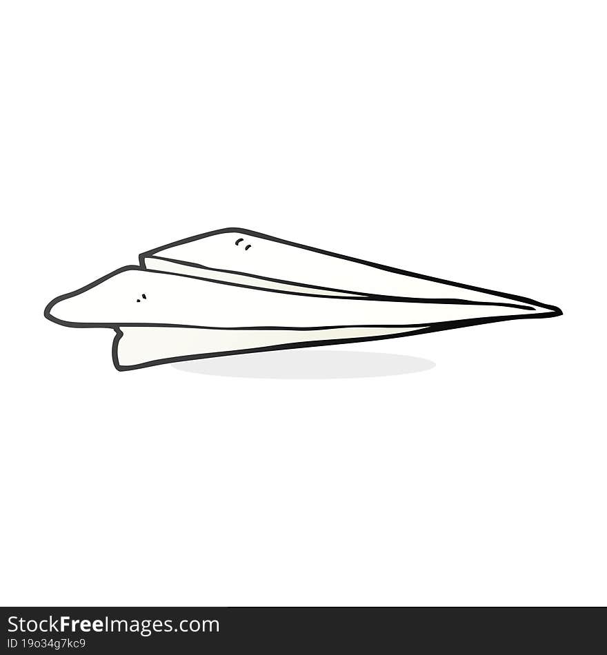 Cartoon Paper Airplane