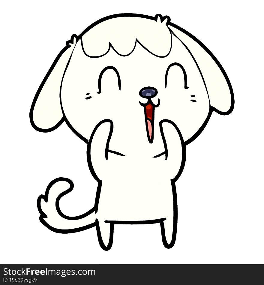 cute cartoon dog. cute cartoon dog