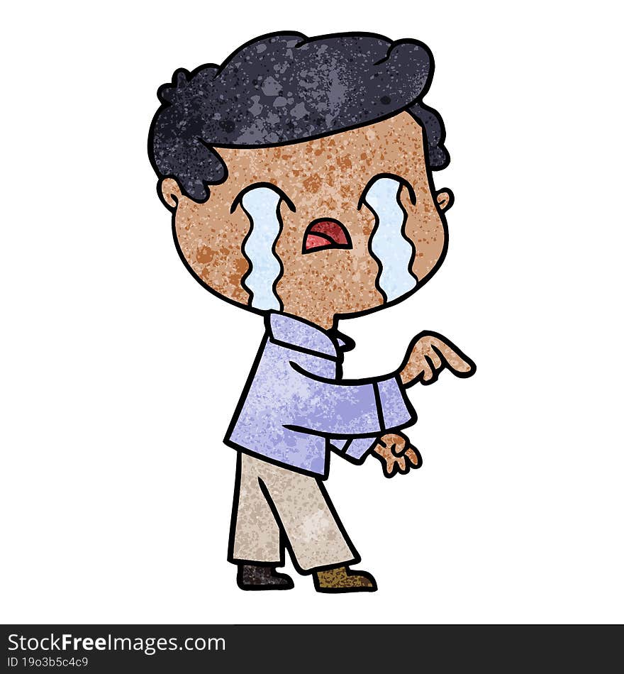 cartoon man crying. cartoon man crying