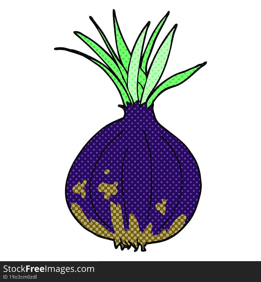 comic book style cartoon onion