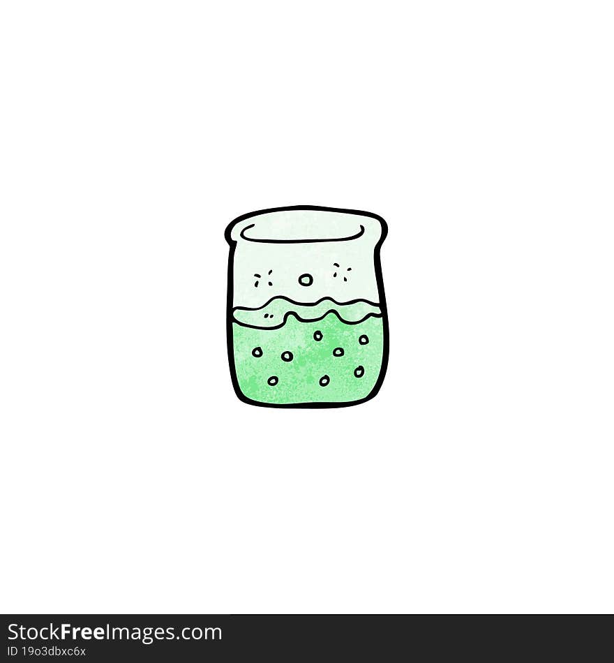 cartoon chemical jar