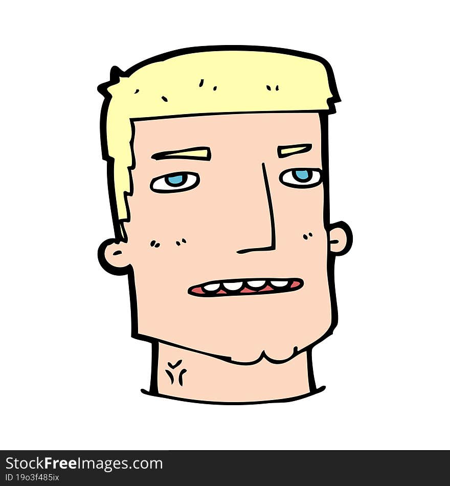 Cartoon Male Head