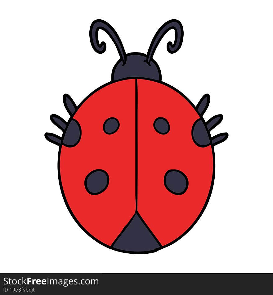 cartoon ladybug. cartoon ladybug