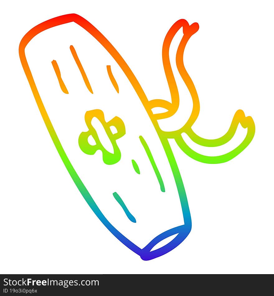 rainbow gradient line drawing cartoon toggle