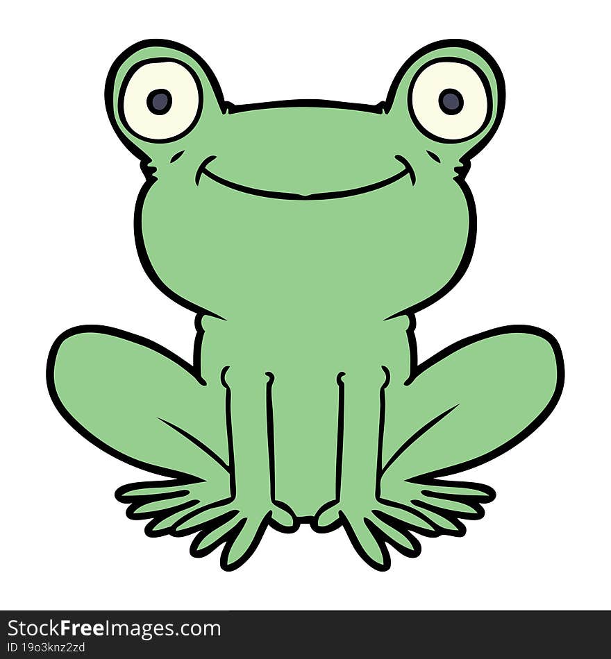 cartoon frog. cartoon frog