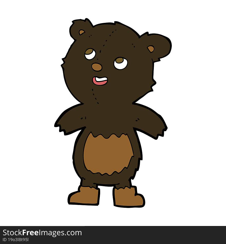 cartoon black bear