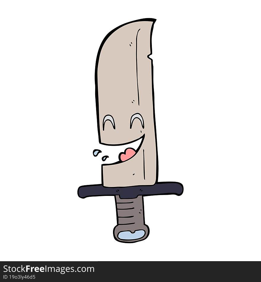 Cartoon Laughing Knife