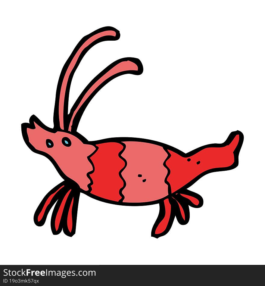 cartoon shrimp