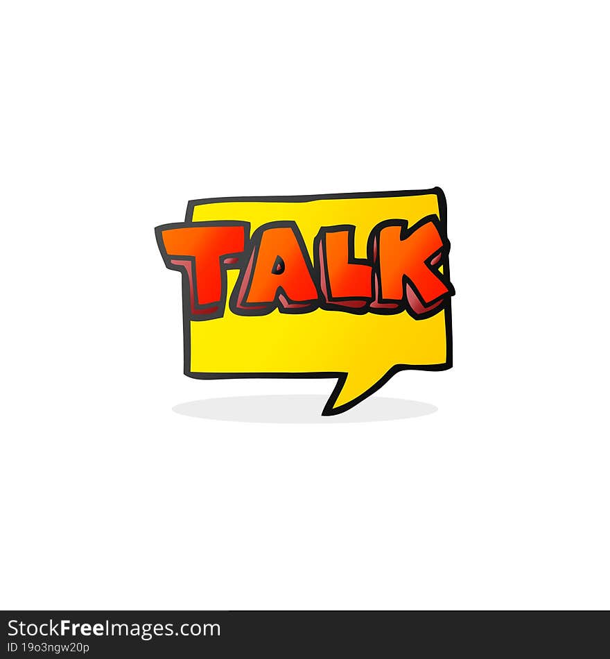 cartoon talk symbol