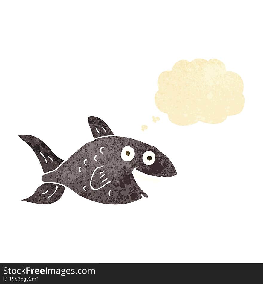 Cartoon Fish With Thought Bubble