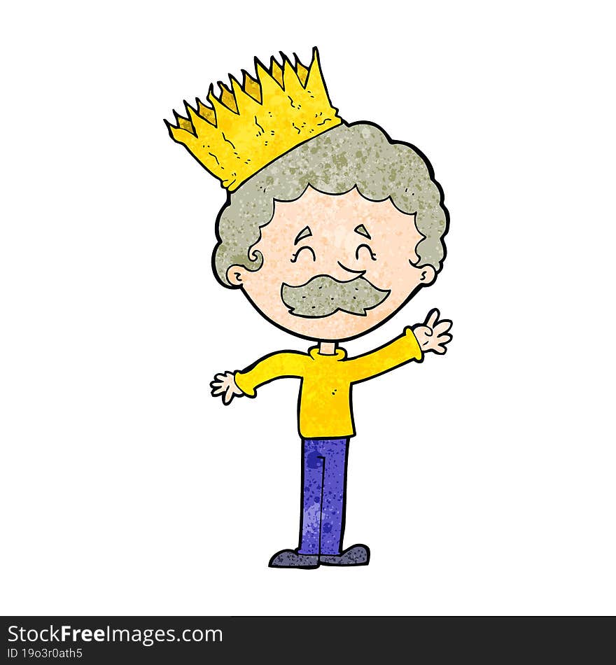 Cartoon Person Wearing Crown