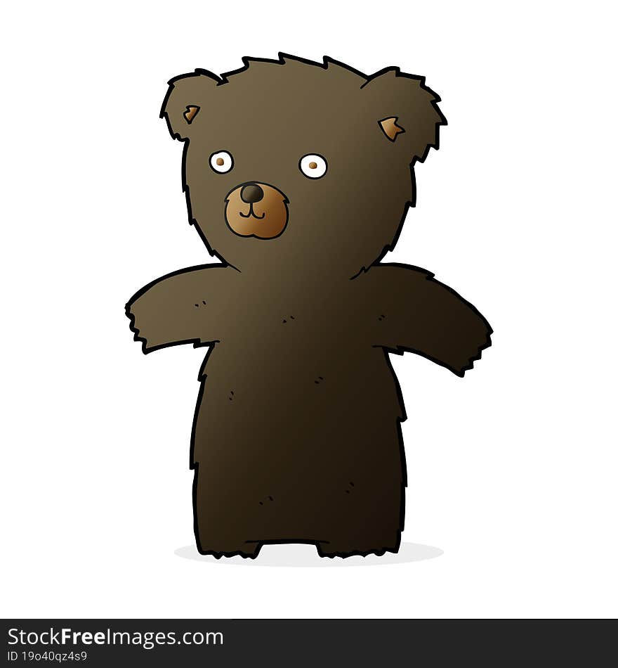 Cute Cartoon Black Bear