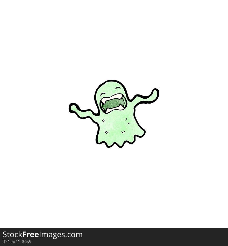 gross slimy ghost cartoon