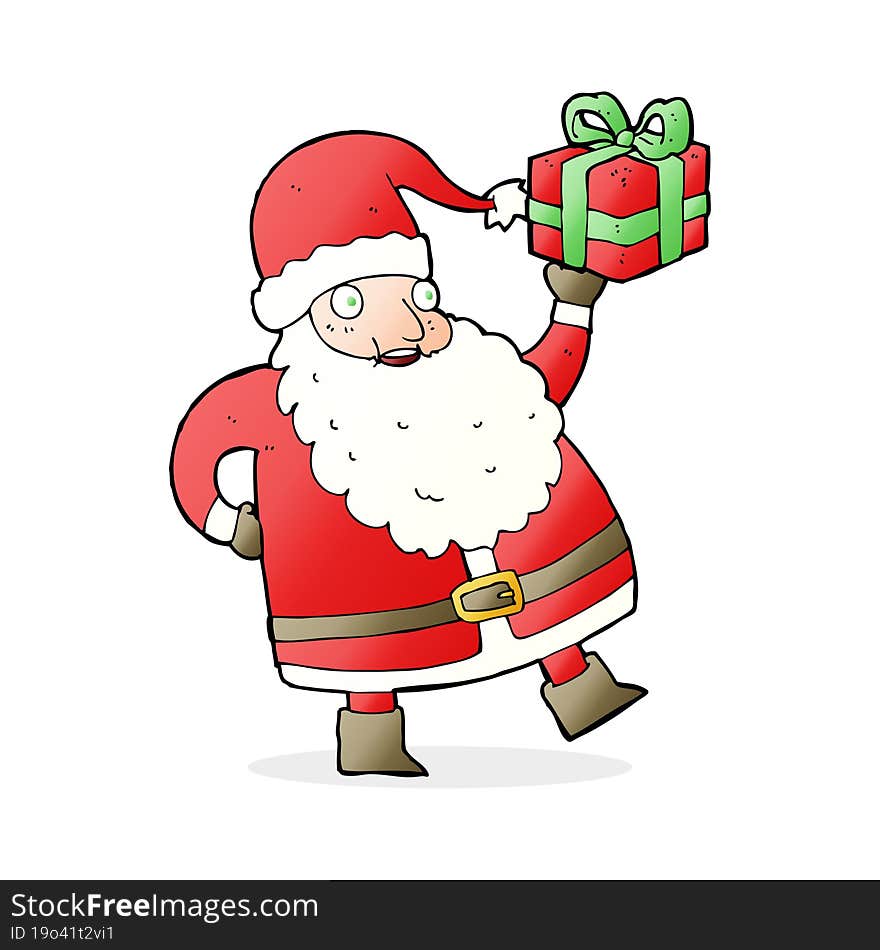 cartoon santa claus