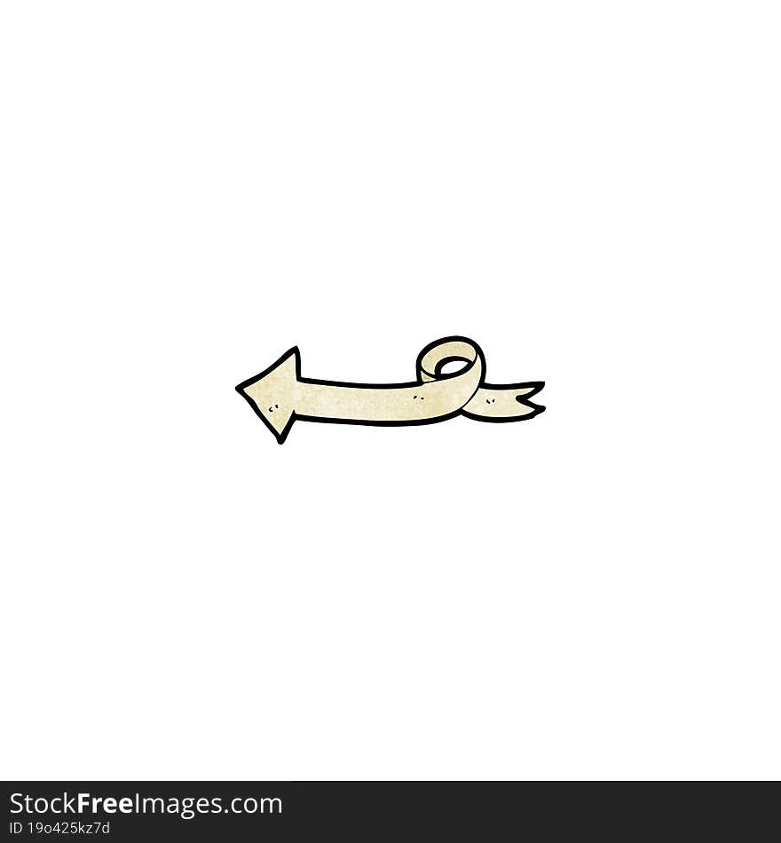 cartoon scroll arrow