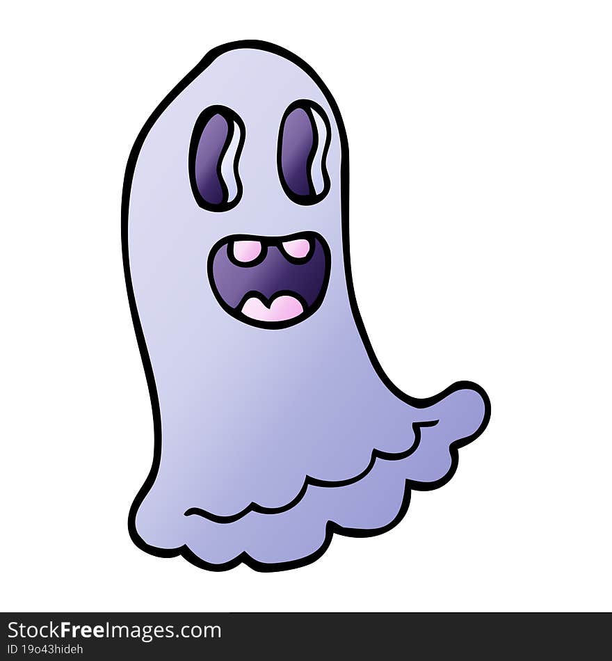 Cartoon Doodle Spooky Ghost