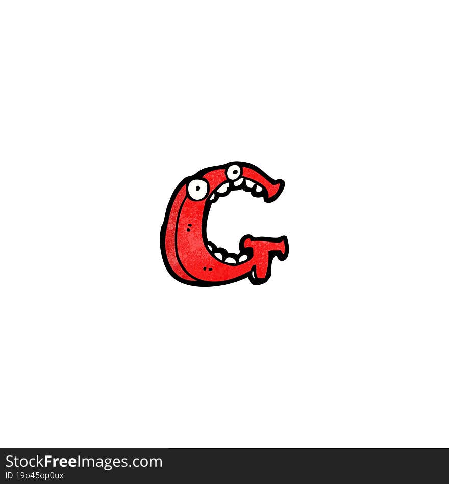 Cartoon Letter G