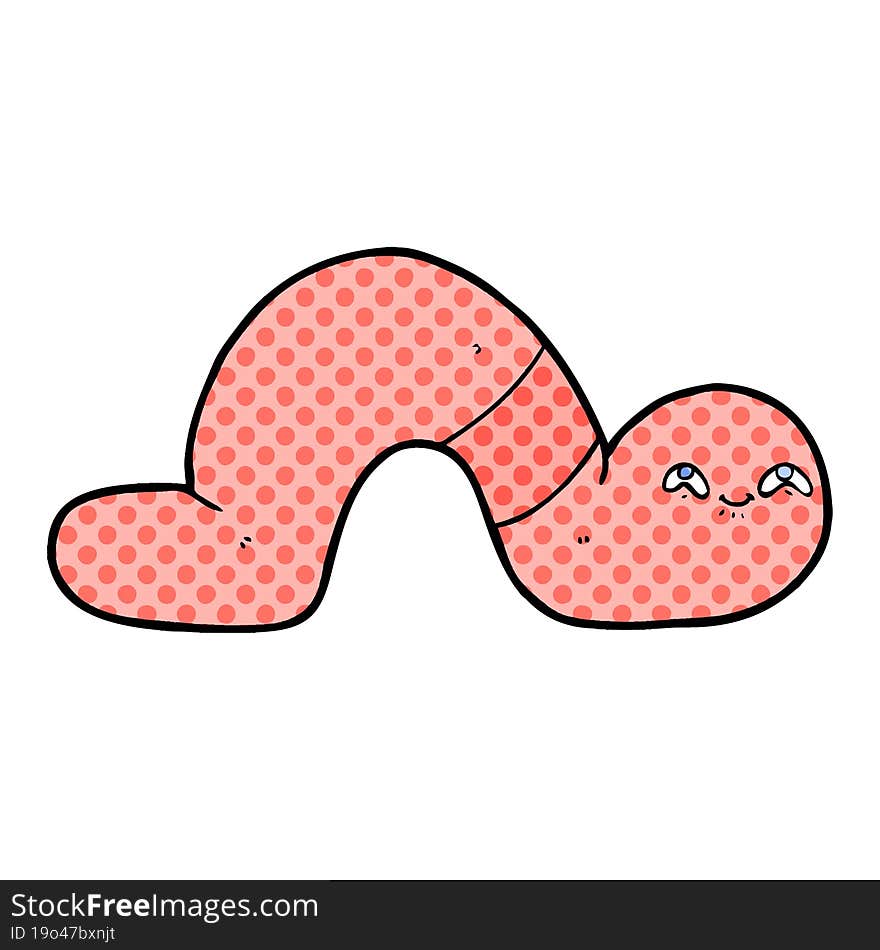 cartoon worm. cartoon worm