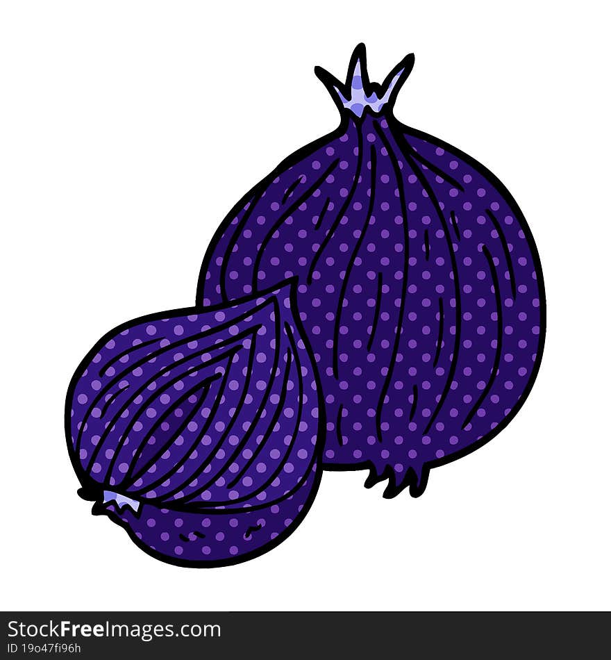 cartoon doodle onion