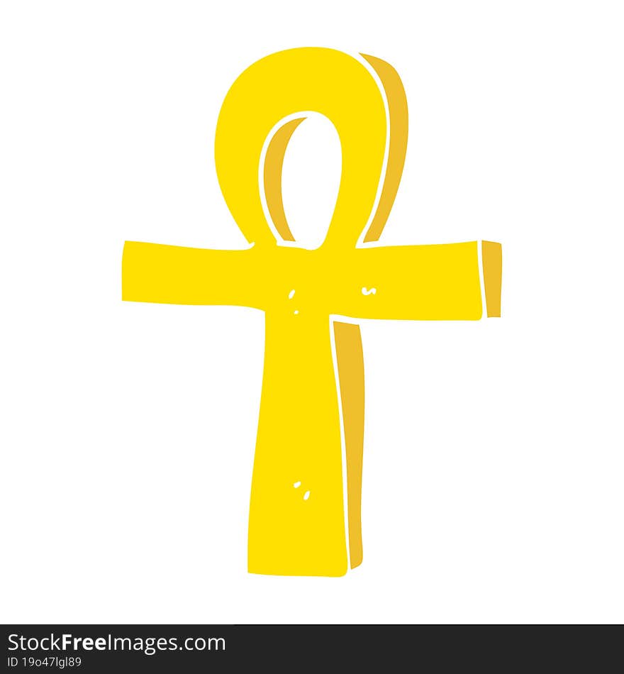 cartoon doodle of an ankh