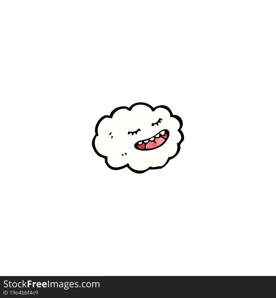 Cloud Cartoon Character