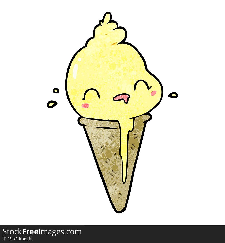 cute cartoon ice cream. cute cartoon ice cream