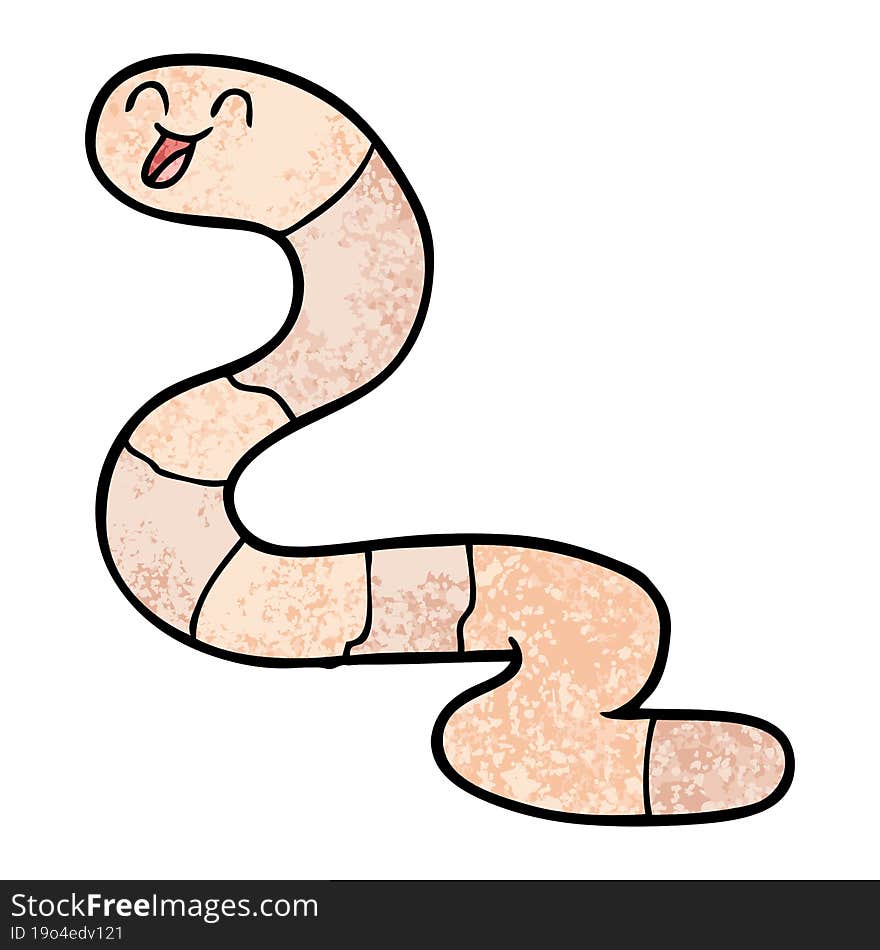 cartoon worm. cartoon worm