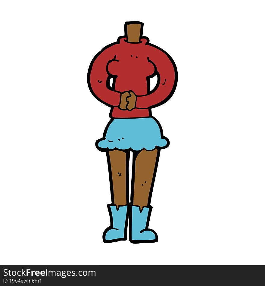 cartoon female body (add photos or mix and match cartoons