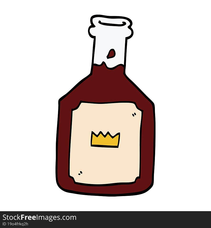 Cartoon Doodle Alcoholic Drink